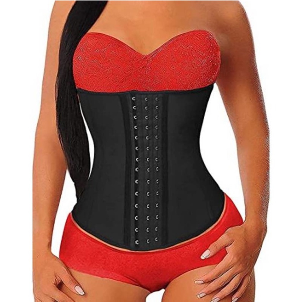 NEW Yianna Corset Waist Trainer Cincher Curvy Control Black Shaper